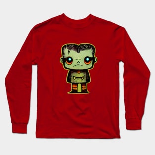 Frankenstein Kid Drawing Long Sleeve T-Shirt